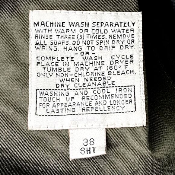 Towne London Fog OverCoat Trench Lined Zip Double Breast Khaki Green 38 40 S Men - Picture 3 of 14